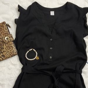 Old Navy Women's Dress Black Sz S petite two pieces.